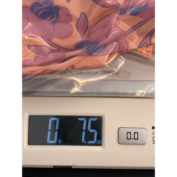 Petal + Pup Mini Dress 4 Peach Floral Paisley Tiered Boho Cottagecore Pockets - Picture 10 of 10